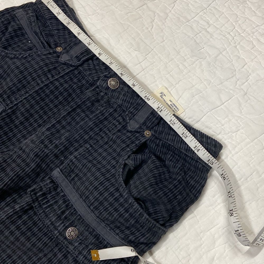 We The Free The London Calling Low Rise Tapered Leg Corduroy Plaid Pants sz26 - Picture 11 of 14